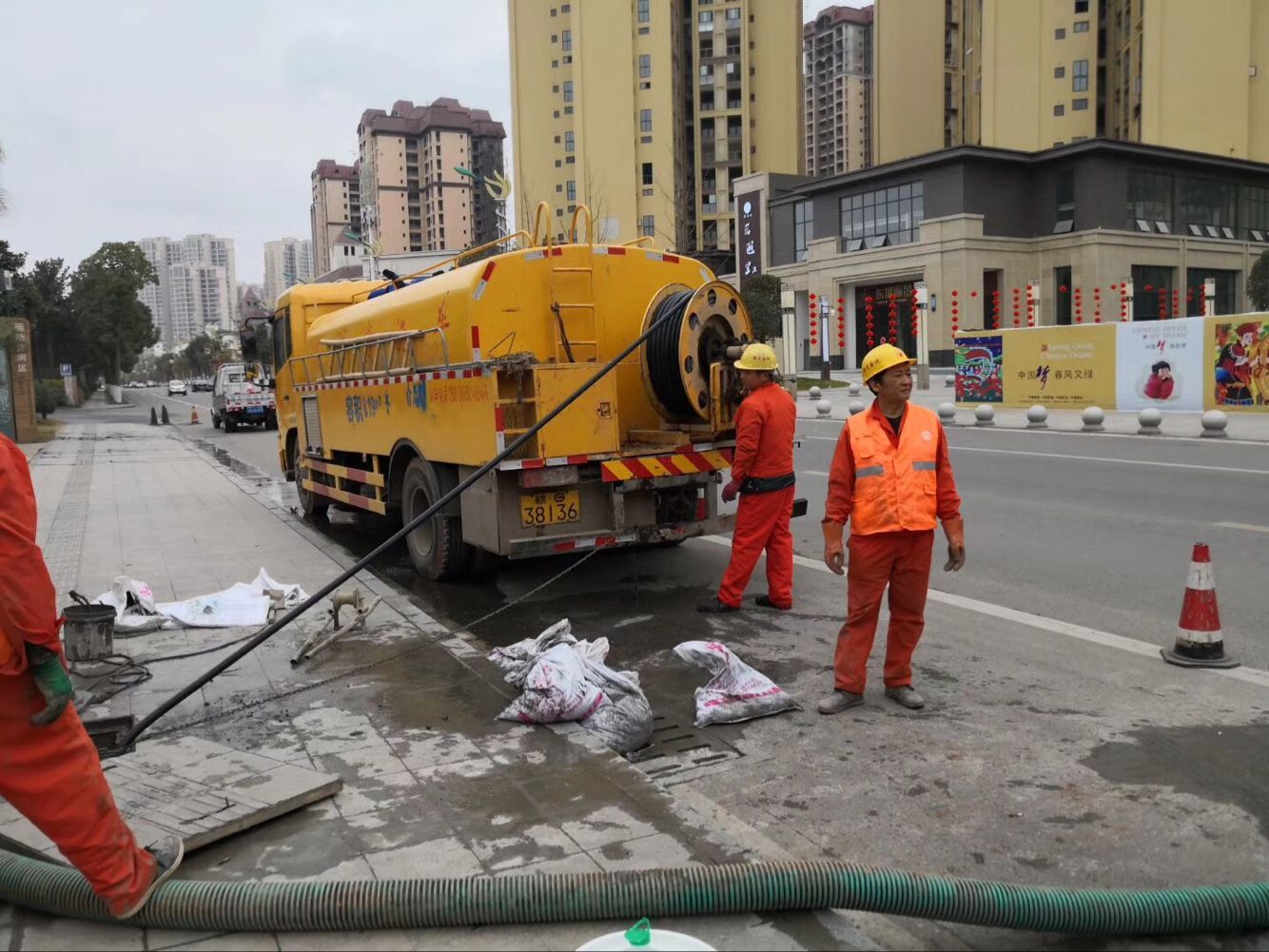 湘潭排污管道清淤-管道清洗